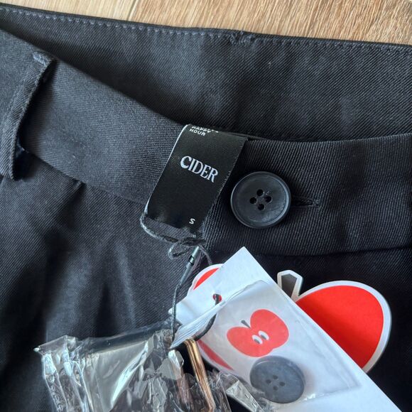 Cider Black Straight Leg Dress Pants - Size Small NWT - Picture 3 of 7